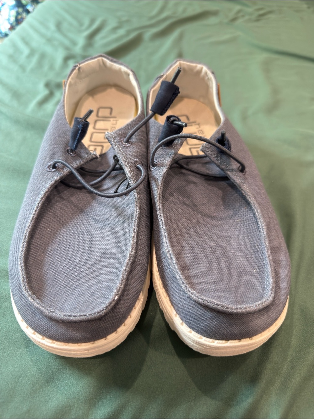 Hey Dude’s Casual Canvas Slip-On Shoes in Navy
